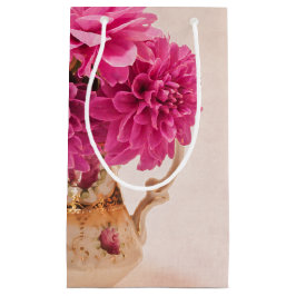 Bolsa De Regalo Pequeña Magenta Dahlias