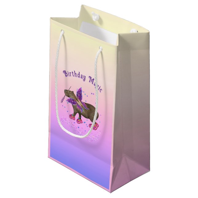 Bolsa De Regalo Pequeña Magia de Capybara Hada (Angulo Anverso)