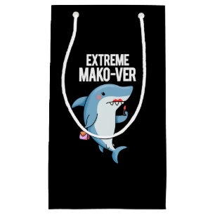 Bolsa De Regalo Pequeña Mako-ver extremo gracioso Mako Shark Pun oscuro BG