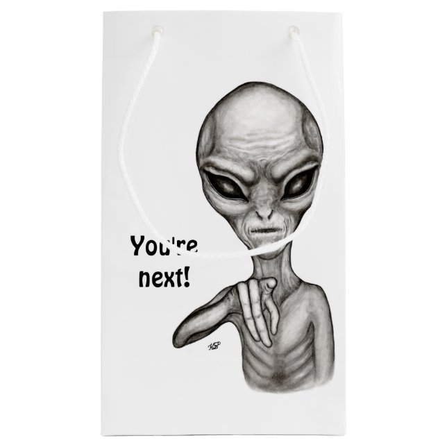 Bolsa De Regalo Pequeña ¡Mala Alien, eres la siguiente! (Reverso)
