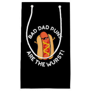 Bolsa De Regalo Pequeña Malos Puns De Papá Son El Wurny Funny Sausage Pun