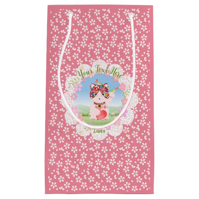 Bolsa De Regalo Pequeña Maneki Neko Lucky Luna Fiesta (Anverso)