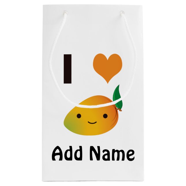 Bolsa De Regalo Pequeña Mango del corazón (Reverso)