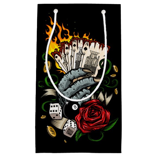 Bolsa De Regalo Pequeña Mano De Tarjetas (Anverso)