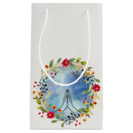 Bolsa De Regalo Pequeña Manos rezando acuarela