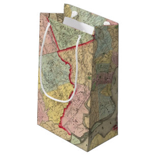 Bolsa De Regalo Pequeña Mapa alrededor de la ciudad de Philadelphia