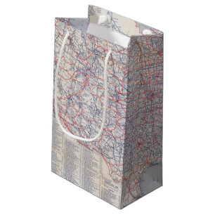 Bolsa De Regalo Pequeña Mapa de camino Estados Unidos