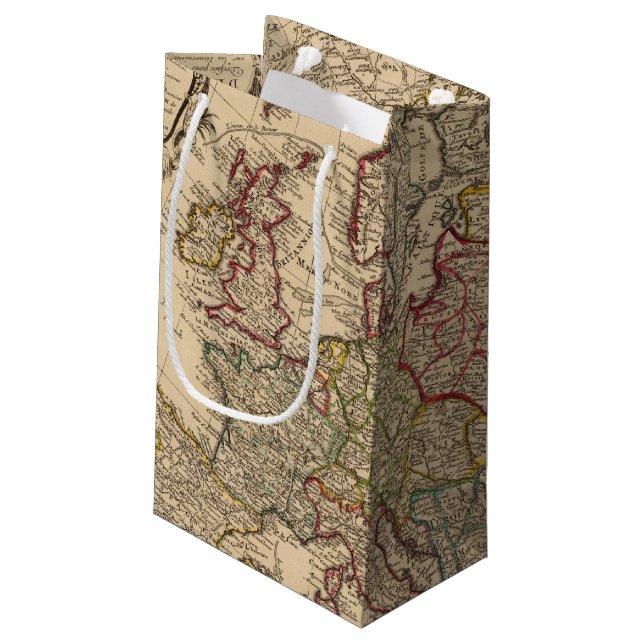Bolsa De Regalo Pequeña Mapa de Europa (Angulo reverso)