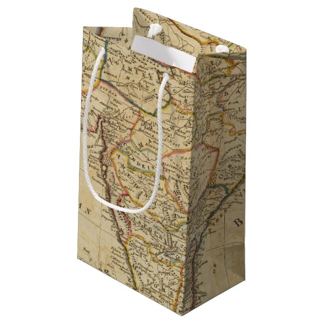 Bolsa De Regalo Pequeña Mapa de Hindostan o de la India (Angulo reverso)