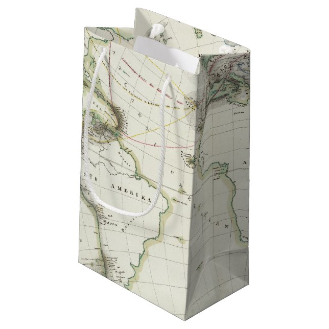Bolsa De Regalo Pequeña Mapa de la actividad volcánica (Angulo reverso)