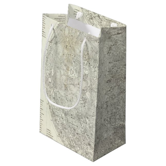 Bolsa De Regalo Pequeña Mapa de la luna (Angulo reverso)