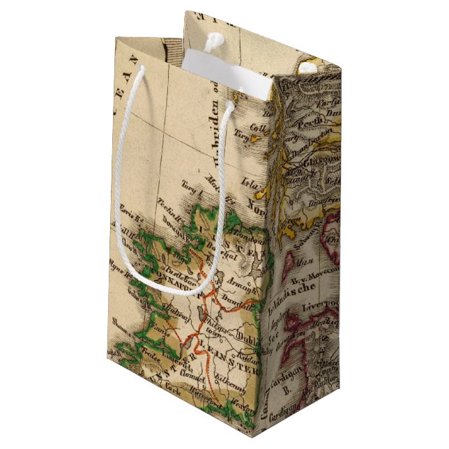 Bolsa De Regalo Pequeña Mapa de las islas británicas (Angulo reverso)