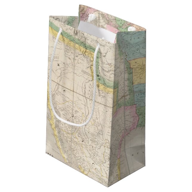 Bolsa De Regalo Pequeña Mapa de los Estados Unidos de Norteamérica (Angulo reverso)