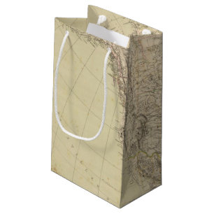 Bolsa De Regalo Pequeña Mapa del atlas de Norteamérica que muestra las