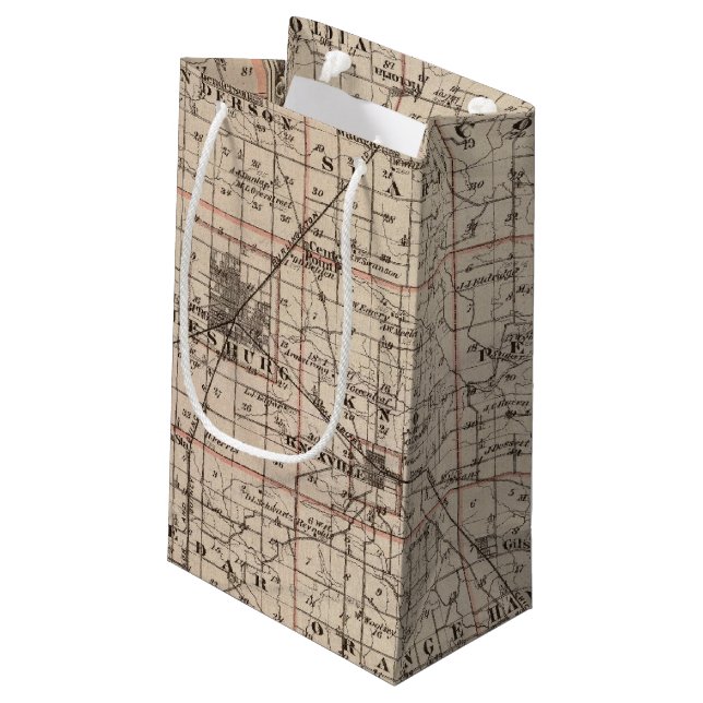 Bolsa De Regalo Pequeña Mapa del condado de Knox (Angulo reverso)