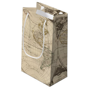 Bolsa De Regalo Pequeña Mapa del mundo 9
