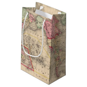 Bolsa De Regalo Pequeña Mapa del proj de Mercator del mundo de Mitchell