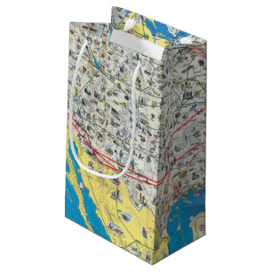 Bolsa De Regalo Pequeña Mapa del sistema de American Airlines