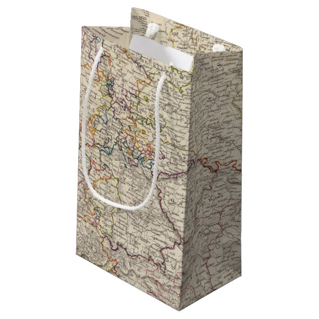 Bolsa De Regalo Pequeña Mapa general de Alemania (Angulo reverso)