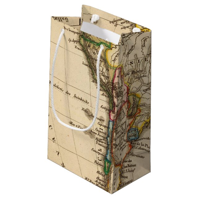 Bolsa De Regalo Pequeña Mapa suramericano (Angulo reverso)