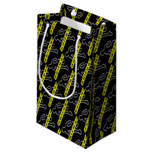 Bolsa De Regalo Pequeña Marca de la tiza de la escena del crimen