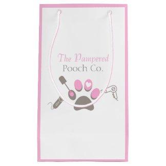 Bolsa De Regalo Pequeña Marca de Negocio de Aseo de Perros Personalizado S