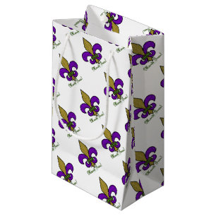 Bolsa De Regalo Pequeña Mardi Gras Fleur De Lis