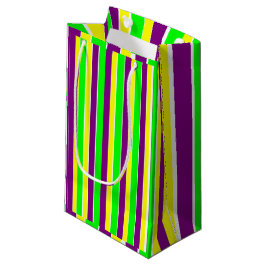 Bolsa De Regalo Pequeña Mardi Gras Stripes