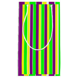 Bolsa De Regalo Pequeña Mardi Gras Stripes
