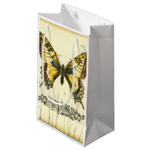 Bolsa De Regalo Pequeña Mariposa decorativa con los Wildflowers