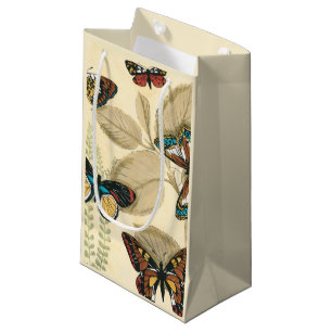 Bolsa De Regalo Pequeña Mariposas que se deslizan sobre las hojas