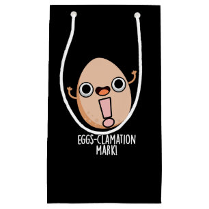 Bolsa De Regalo Pequeña Mark Funny Egg Pun Dark BG