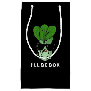 Bolsa De Regalo Pequeña Me aburriré Cine divertida Veggie Pun Dark BG