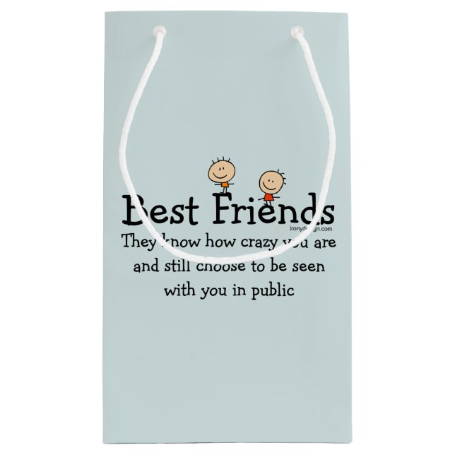 Bolsa De Regalo Pequeña Mejores amigos (Reverso)