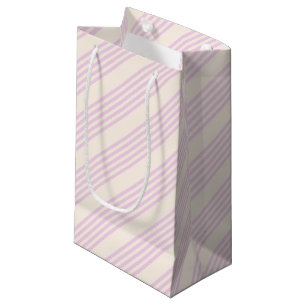 Bolsa De Regalo Pequeña Melocotones y nata cinco rayas patrón