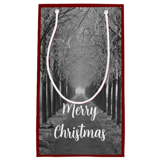 Bolsa De Regalo Pequeña Merry Christmas winter, (Anverso)