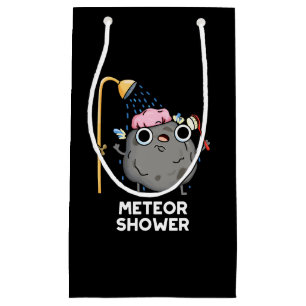 Bolsa De Regalo Pequeña Meteor Shower Funny Science Pun Dark BG