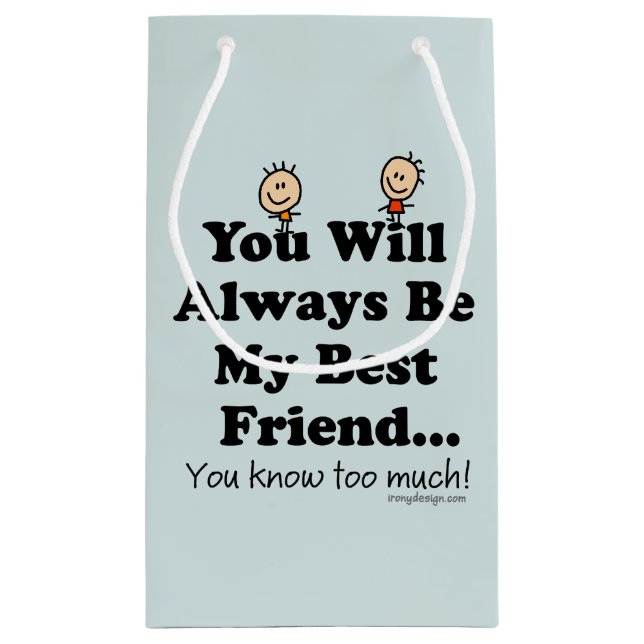 Bolsa De Regalo Pequeña Mi mejor amigo (Reverso)