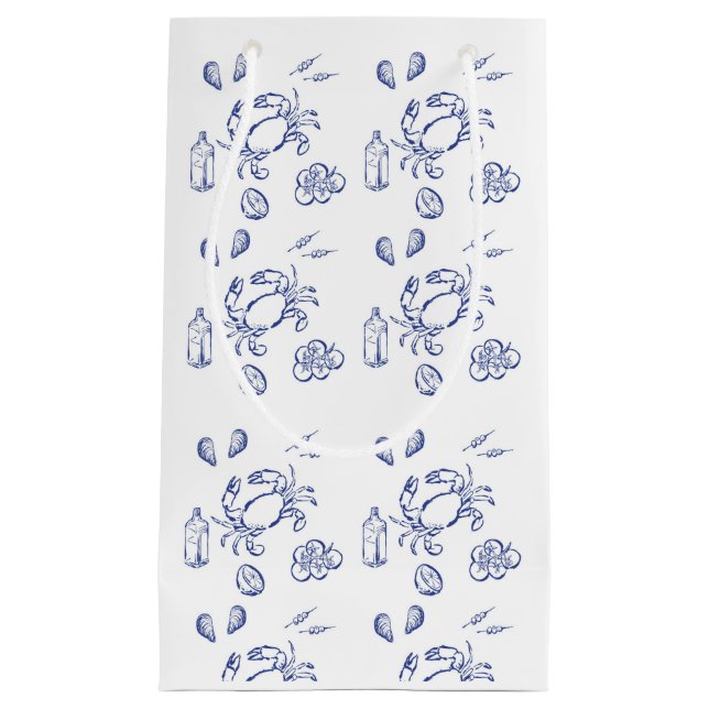 Bolsa De Regalo Pequeña Minimalismo de los alimentos marinos (Anverso)