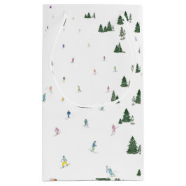 Bolsa De Regalo Pequeña Mochila de impresión acuática de Ski y Snowboard e