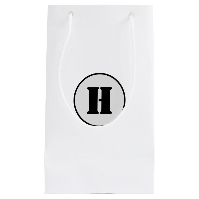 Bolsa De Regalo Pequeña Moda DE ESTILO MÍNIMO MODERNO MONOGRAM ELEGANTE SI (Anverso)