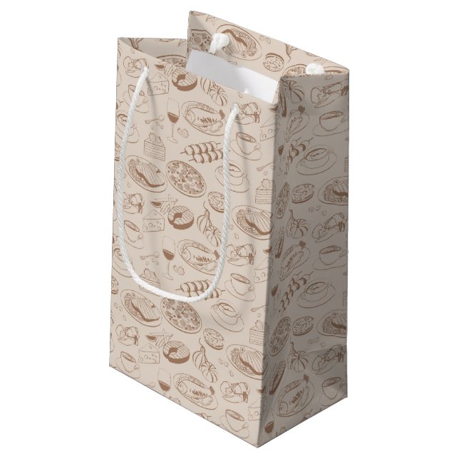 Bolsa De Regalo Pequeña Modelo 3 de la comida (Angulo reverso)