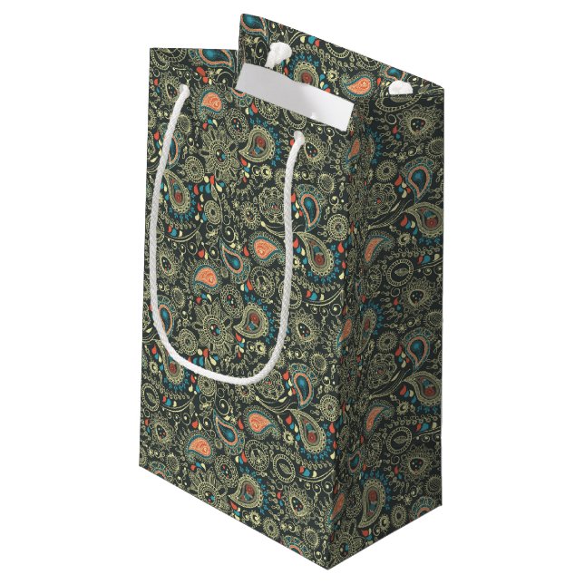 Bolsa De Regalo Pequeña Modelo 3 de Paisley (Angulo reverso)
