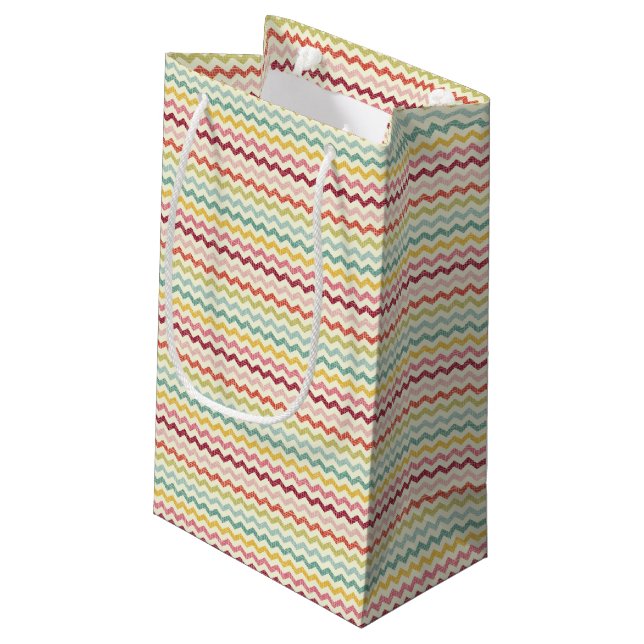Bolsa De Regalo Pequeña Modelo 4 de Chevron (Angulo reverso)