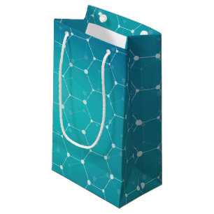 Bolsa De Regalo Pequeña Modelo azul de la DNA del trullo