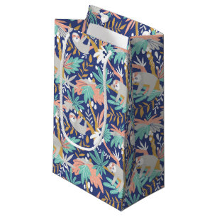 Bolsa De Regalo Pequeña Modelo azul tropical de la pereza