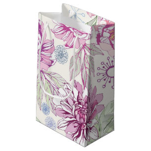 Bolsa De Regalo Pequeña Modelo con las flores rosadas