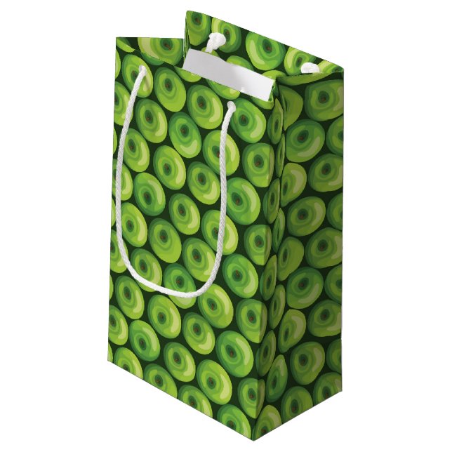 Bolsa De Regalo Pequeña Modelo con las manzanas verdes (Angulo reverso)