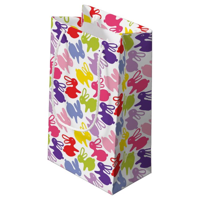 Bolsa De Regalo Pequeña modelo con los conejos de Pascua (Angulo reverso)