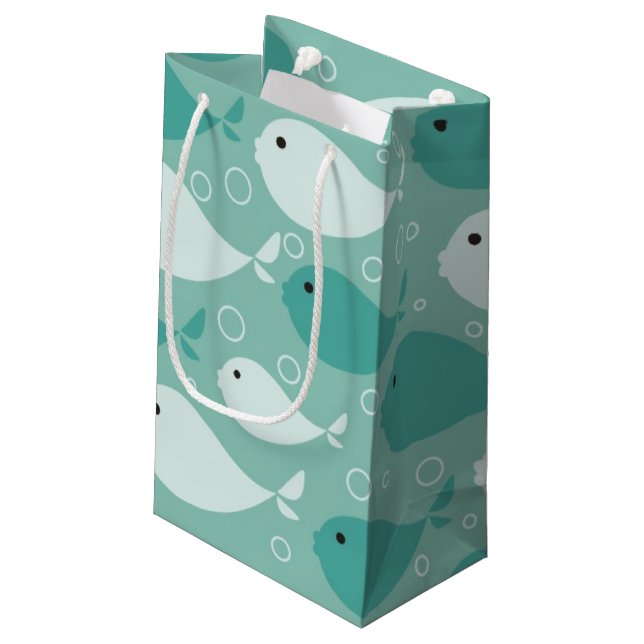 Bolsa De Regalo Pequeña modelo con los pescados (Angulo reverso)